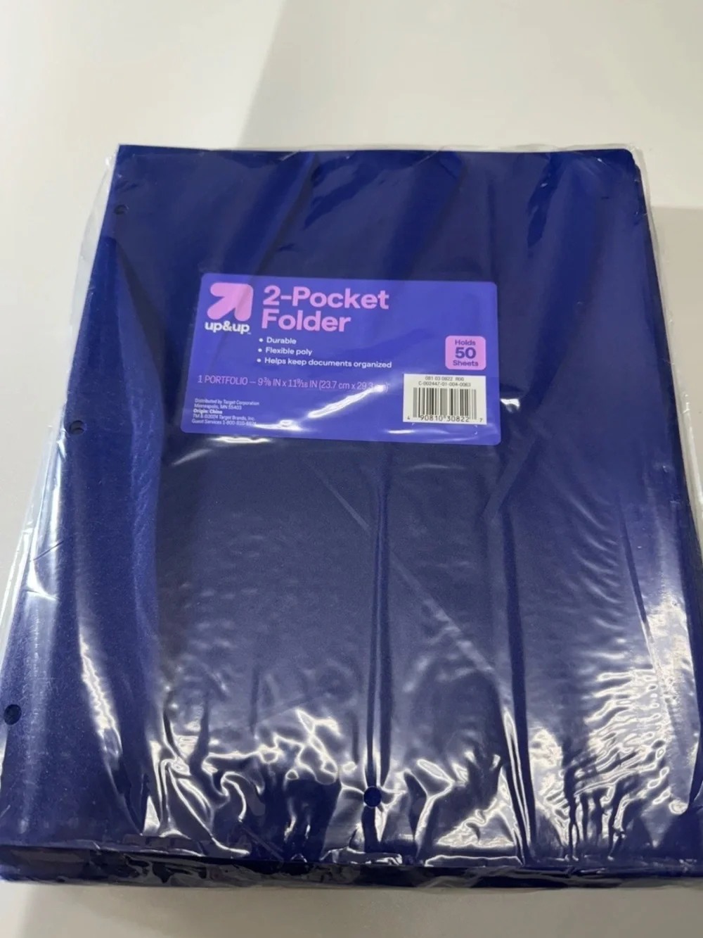 School Supplies For Teachers, Pack Of 24 / 2-pocket Folder With Prongs Blue